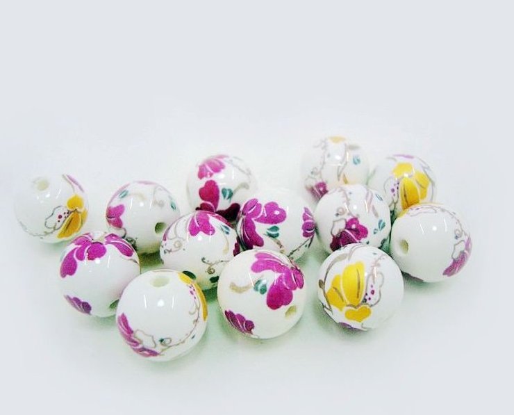 Applique Porcelain Bead