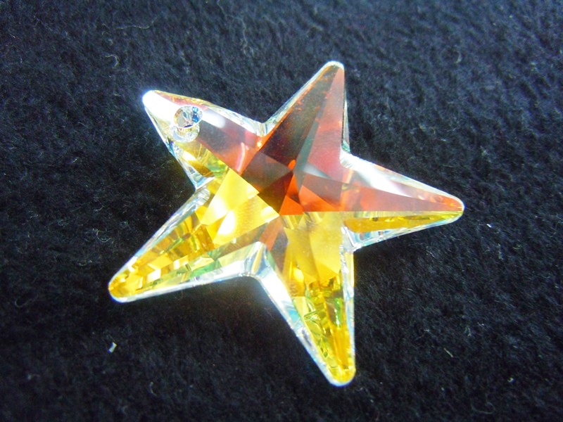 Swarovski Crystal Orange-Yellow