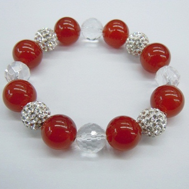 Red Agate+Crystal