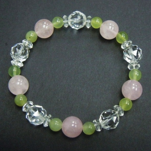 Rose Quartz+New Jade+Crystal