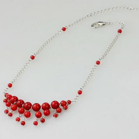 red coral Necklace